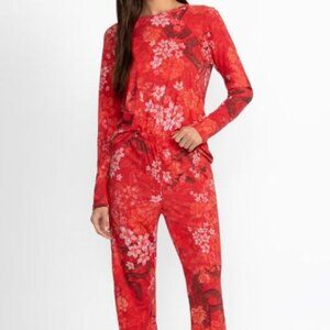 NWT Johnny Was Biya JWLA Raglan PJ PJs Pajamas Lounge Pants Top Sylvie Set